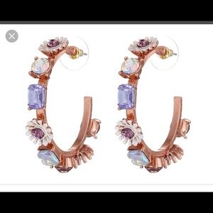 betsey johnson spring fling hoop earrings